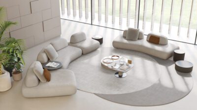 ART NOVA: Canapé Curve